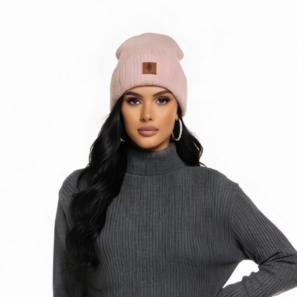 Light Pink Winter Hat Women